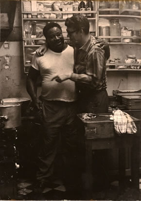 Leroy Haynes and Peter O'Toole American restaurant Paris